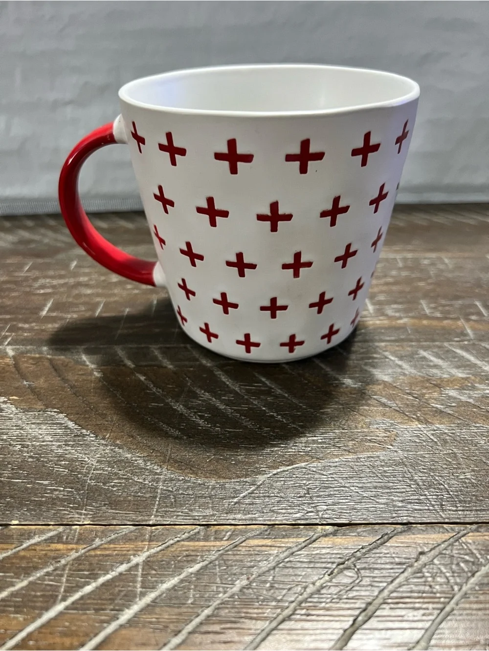 Prima Design Nurse Life Red Cross Ceramic Mug - White and Red